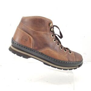 Timberland Euro Hiker Leather Boots Brown Black Leather  Men's 11